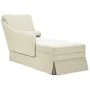 Chaise longue respaldo reposabrazos derecho terciopelo crema by , Daybeds - Ref: Foro24-4009789, Price: 150,94 €, Discount: %