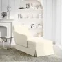 Chaise longue respaldo reposabrazos derecho terciopelo crema by , Daybeds - Ref: Foro24-4009789, Price: 150,94 €, Discount: %