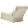 Chaise longue respaldo reposabrazos derecho terciopelo crema by , Daybeds - Ref: Foro24-4009789, Price: 150,94 €, Discount: %