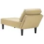 Chaise longue con cojín de tela de pana gris by , Daybeds - Ref: Foro24-4009819, Price: 125,45 €, Discount: %