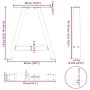 Patas de mesa de centro forma A 2uds acero 50x(42-43) cm von , Tischbeine - Ref: Foro24-4012835, Preis: 60,83 €, Rabatt: %