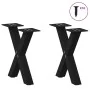Patas de mesa de centro forma X 2uds acero negro 30x(30-31) cm von , Tischbeine - Ref: Foro24-4012868, Preis: 52,56 €, Rabatt: %