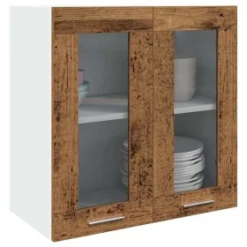 Armario de pared para cocina con puerta cristal envejecida de , Armarios de cocina - Ref: Foro24-856167, Precio: 54,95 €, Des...