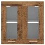 Armario de pared para cocina con puerta cristal envejecida de , Armarios de cocina - Ref: Foro24-856167, Precio: 54,95 €, Des...