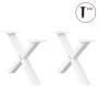 Patas de mesa de centro forma X 2uds acero blanco 50x(30-31) cm by , Table legs - Ref: Foro24-4012877, Price: 47,71 €, Discou...