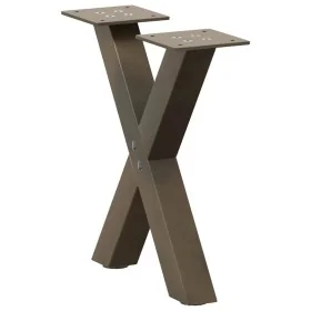 Patas de mesa centro forma X 2uds acero natural 37x(30-31) cm by , Table legs - Ref: Foro24-4012875, Price: 45,29 €, Discount: %