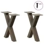 Patas de mesa centro forma X 2uds acero natural 37x(30-31) cm von , Tischbeine - Ref: Foro24-4012875, Preis: 45,29 €, Rabatt: %