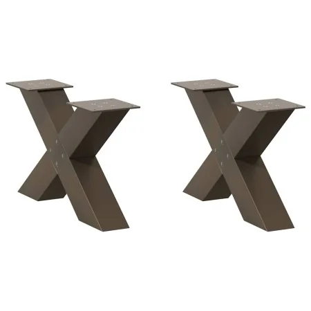 Patas de mesa centro forma X 2uds acero natural 50x(30-31) cm von , Tischbeine - Ref: Foro24-4012939, Preis: 79,71 €, Rabatt: %