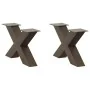 Patas de mesa centro forma X 2uds acero natural 50x(30-31) cm von , Tischbeine - Ref: Foro24-4012939, Preis: 79,71 €, Rabatt: %