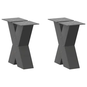 Patas de mesa centro forma X 2uds acero antracita 30x(30-31) cm von , Tischbeine - Ref: Foro24-4012930, Preis: 74,92 €, Rabat...