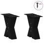 Patas de mesa de centro forma X 2uds acero negro 40x(30-31) cm by , Table legs - Ref: Foro24-4012932, Price: 77,61 €, Discoun...