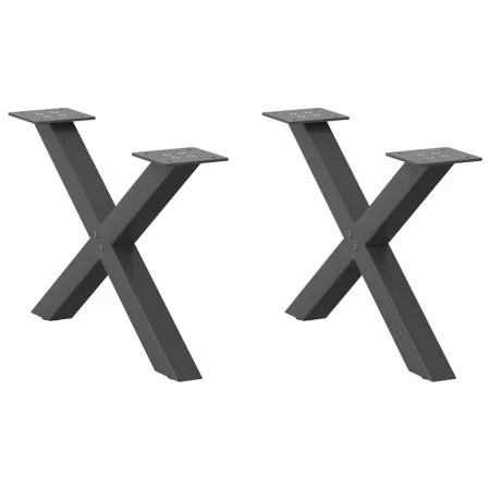 Patas de mesa centro forma X 2uds acero antracita 60x(30-31) cm von , Tischbeine - Ref: Foro24-4012882, Preis: 53,36 €, Rabat...
