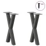 Patas para mesa de centro en forma de X 2 uds antracita acero von , Tischbeine - Ref: Foro24-4012894, Preis: 50,18 €, Rabatt: %