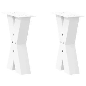Patas de mesa de centro forma X 2uds acero blanco 38x(42-43) cm von , Tischbeine - Ref: Foro24-4012953, Preis: 84,16 €, Rabat...