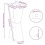 Patas de mesa de centro forma X 2uds acero blanco 38x(42-43) cm de , Patas para mesas - Ref: Foro24-4012953, Precio: 84,16 €,...