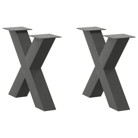 Patas para mesa de centro en forma de X 2 uds antracita acero von , Tischbeine - Ref: Foro24-4012958, Preis: 88,46 €, Rabatt: %