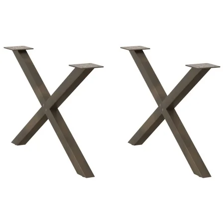 Patas de mesa centro forma X 2uds acero natural 70x(42-43) cm von , Tischbeine - Ref: Foro24-4012907, Preis: 57,21 €, Rabatt: %
