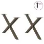 Patas de mesa centro forma X 2uds acero natural 70x(42-43) cm von , Tischbeine - Ref: Foro24-4012907, Preis: 57,21 €, Rabatt: %