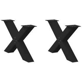 Patas de mesa de centro forma X 2uds acero negro 70x(42-43) cm by , Table legs - Ref: Foro24-4012964, Price: 95,23 €, Discoun...