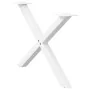 Patas de mesa de centro forma X 2uds acero blanco 70x(42-43) cm by , Table legs - Ref: Foro24-4012905, Price: 57,50 €, Discou...