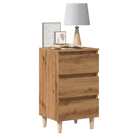 Mesita de noche madera de ingeniería roble artisan 40x35x69 cm de , Mesitas de noche - Ref: Foro24-856422, Precio: 65,92 €, D...