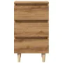 Mesita de noche madera de ingeniería roble artisan 40x35x69 cm de , Mesitas de noche - Ref: Foro24-856422, Precio: 65,92 €, D...