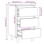 Mesita de noche madera de ingeniería roble artisan 40x35x69 cm de , Mesitas de noche - Ref: Foro24-856422, Precio: 65,92 €, D...