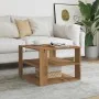 Mesa de centro madera ingeniería roble artesanal 58x58x40 cm by , Coffee table - Ref: Foro24-856497, Price: 47,31 €, Discount: %
