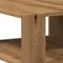 Mesa de centro madera ingeniería roble artesanal 58x58x40 cm by , Coffee table - Ref: Foro24-856497, Price: 47,31 €, Discount: %
