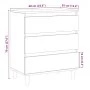 Aparador madera contrachapada roble artisian 60x35x70 cm by , Sideboards - Ref: Foro24-856481, Price: 71,98 €, Discount: %