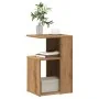 Mesa auxiliar de madera contrachapada roble artisan 36x30x56 cm von , Seitentische - Ref: Foro24-856559, Preis: 39,55 €, Raba...