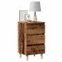 Mesita de noche madera de ingeniería envejecida 40x35x69 cm de , Mesitas de noche - Ref: Foro24-856420, Precio: 61,86 €, Desc...