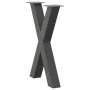 Patas para mesa comedor forma X 2uds antracita 50x(72-73) cm de , Patas para mesas - Ref: Foro24-4012970, Precio: 105,19 €, D...