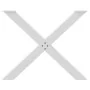 Patas para mesa de comedor en forma de X 2 uds acero blanco de , Patas para mesas - Ref: Foro24-4012985, Precio: 113,91 €, De...