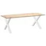 Patas para mesa de comedor en forma de X 2 uds acero blanco de , Patas para mesas - Ref: Foro24-4012985, Precio: 113,91 €, De...