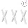 Patas para mesa de comedor en forma de X 3 uds acero blanco by , Table legs - Ref: Foro24-4012993, Price: 156,10 €, Discount: %