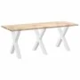 Patas para mesa de comedor en forma de X 3 uds acero blanco by , Table legs - Ref: Foro24-4012993, Price: 156,10 €, Discount: %