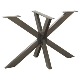 Pata mesa comedor forma araña natural 120x68x(72-73) cm acero by , Table legs - Ref: Foro24-4013115, Price: 143,40 €, Discoun...