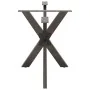 Pata mesa comedor forma araña natural 120x68x(72-73) cm acero de , Patas para mesas - Ref: Foro24-4013115, Precio: 142,49 €, ...