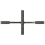 Pata mesa comedor forma araña natural 120x68x(72-73) cm acero de , Patas para mesas - Ref: Foro24-4013115, Precio: 142,49 €, ...
