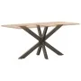 Pata mesa comedor forma araña natural 120x68x(72-73) cm acero de , Patas para mesas - Ref: Foro24-4013115, Precio: 142,49 €, ...