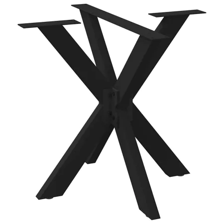 Pata de mesa comedor forma araña negra 85x85x(72-73) cm acero von , Tischbeine - Ref: Foro24-4013120, Preis: 161,32 €, Rabatt: %