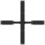 Pata de mesa comedor forma araña negra 85x85x(72-73) cm acero von , Tischbeine - Ref: Foro24-4013120, Preis: 161,32 €, Rabatt: %