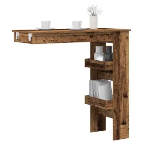 Mesa de bar de pared madera contrachapada envejecida by , Kitchen and dining tables - Ref: Foro24-856860, Price: 60,34 €, Dis...