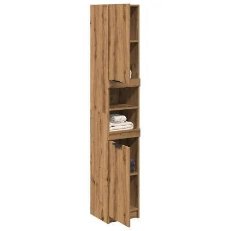 Armario de baño madera ingeniería roble artisan 32x34x188,5 cm de , Tocadores de baño - Ref: Foro24-856944, Precio: 91,42 €, ...