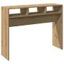 Mesa consola madera de ingeniería roble artesanal 105x30x80 cm by , Side tables - Ref: Foro24-856623, Price: 53,07 €, Discoun...