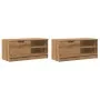 Muebles para TV 2 uds madera roble artisan 80x35x36,5 cm by , TV Furniture - Ref: Foro24-856857, Price: 84,94 €, Discount: %