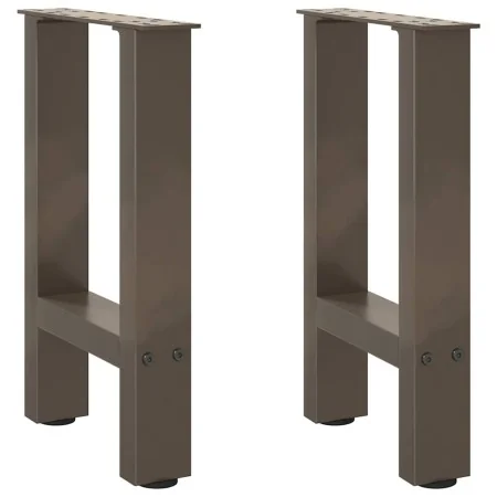 Patas para mesa de centro de acero natural 2 uds 38x(42-43) cm by , Table legs - Ref: Foro24-4013279, Price: 56,43 €, Discoun...