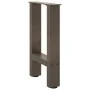 Patas para mesa de centro de acero natural 2 uds 38x(42-43) cm by , Table legs - Ref: Foro24-4013279, Price: 56,43 €, Discoun...