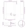 Patas para mesa de centro de acero natural 2 uds 38x(42-43) cm by , Table legs - Ref: Foro24-4013279, Price: 56,43 €, Discoun...